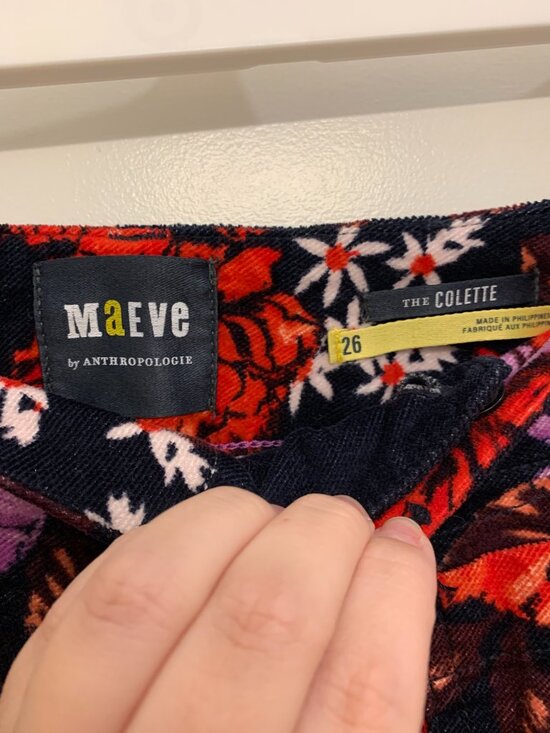 Anthropologie Maeve Colette Cropped Velvet Pants - Picture 4 of 6